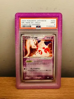 Mr. Mime ex Japanese Pokemon Card Flight of Legends 054/082 Holo Rare 2004 PSA9 - Image 1
