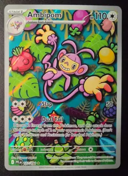 Ambipom - 107/094 - Illustration Rare - Phantasmal Flames - NM - Image 1