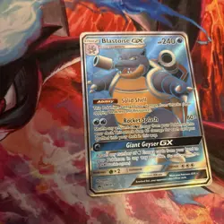 Pokemon TCG Blastoise GX SM189 Promo Holo Card Unbroken Bonds - Image 1