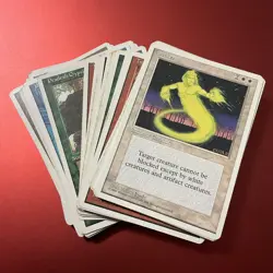 Vintage 1995 Magic The Gathering 4th Edition Lot of 40 Cards - Image 1