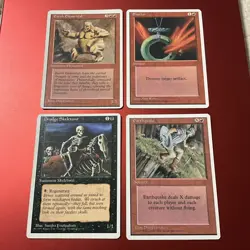 Vintage 1995 Magic The Gathering 4th Edition Lot of 40 Cards - Image 2