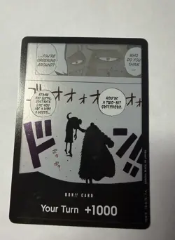 DON!! Card Special | Don!! Card Black & White (Crocodile) | One Piece - NM - Image 1