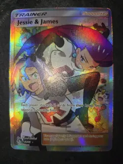 Pokemon TCG Jessie & James Trainer Full Art Ultra Rare Card 68/68 Hidden Fates - Image 2