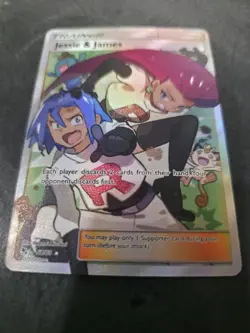 Pokemon TCG Jessie & James Trainer Full Art Ultra Rare Card 68/68 Hidden Fates - Image 3