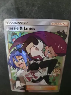 Pokemon TCG Jessie & James Trainer Full Art Ultra Rare Card 68/68 Hidden Fates - Image 4