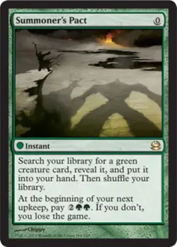 1x Summoner's Pact Light Play, English Modern Masters MTG Magic - Image 1
