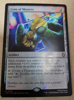 Coin of Mastery - (Surge Foil) Teenage Mutant Ninja Turtles - Mtg - Image 1