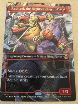 Raphael, the Nightwatcher - Foil (Borderless) Teenage Mutant Ninja Turtles - Mtg - Image 1