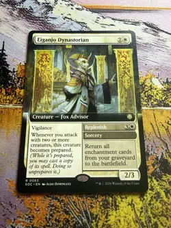 Eiganjo Dynastorian (Extended Art) 63 MTG NM - SOC - Image 1