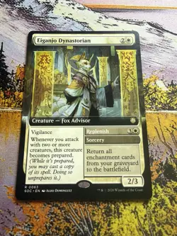 Eiganjo Dynastorian (Extended Art) 63 MTG NM - SOC - Image 2