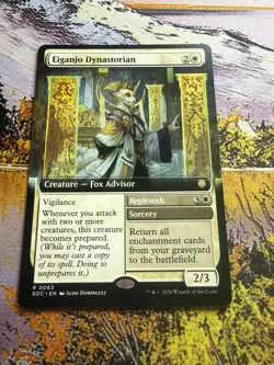 Eiganjo Dynastorian (Extended Art) 63 MTG NM - SOC - Image 3