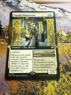 Eiganjo Dynastorian (Extended Art) 63 MTG NM - SOC - Image 5