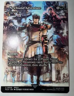Newfound Adventure 045 R NM Borderless Foil MTG – Final Fantasy English - Image 1