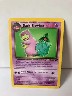 Dark Slowbro 29/82 Team Rocket NH Rare Pokemon Card WOTC 2000 LP - Image 1