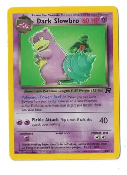 Dark Slowbro 29/82 Team Rocket NH Rare Pokemon Card WOTC 2000 LP - Image 2