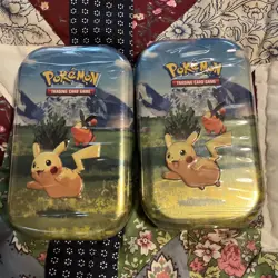 2 Tins Pokemon TCG Mega Evolution Ascended Heroes Mini Tin Brand New and Sealed - Image 1