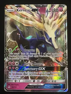 Xerneas GX 90/131 Pokemon Forbidden Light Ultra Rare Holo LP - Image 1