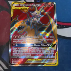 Charizard & Braixen GX - 212/236 - Cosmic Eclipse Full Art - LP - Pokemon - Image 1