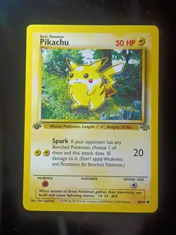 Pokemon...First Edition Pikachu With Red Cheeks Mint Condition - Image 1