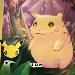 Pikachu 005/025 Celebrations Holo Rare Basic 60 HP Gnaw Thunder Jolt Pokemon TCG - Image 2