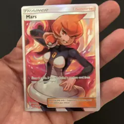 Pokemon TCG Mars 154/156 Sm-Ultra Prism Ultra Rare Full Art Holo Trainer English - Image 1