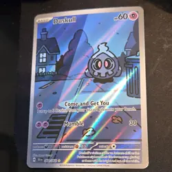 Pokemon Duskull Sv: Shrouded Fable 068/064 Illustration Rare Full Art Holo NM - Image 1