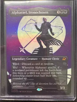 Alpharael, Stonechosen (Borderless) - FOIL - NM - MTG - EOE - Image 1