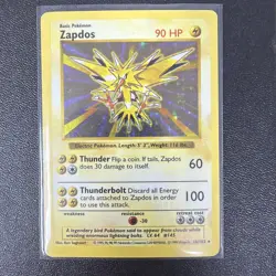 1999 Pokemon WOTC Base Set Shadowless Zapdos #16 /102 MP+/LP- - Image 1