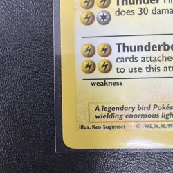 1999 Pokemon WOTC Base Set Shadowless Zapdos #16 /102 MP+/LP- - Image 3