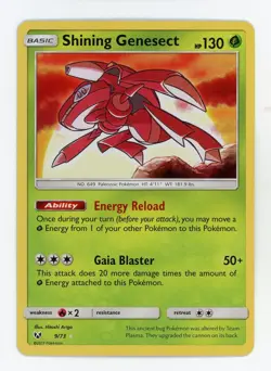 Shining Genesect - Pokemon 2017 Shining Legends #9 MINT - Image 1