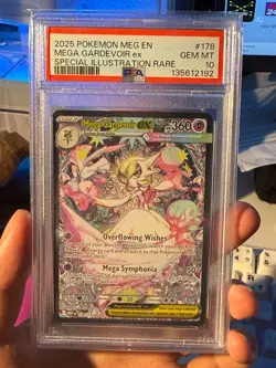 2025 Pokemon Mega Evolution Base #178 SIR Mega Gardevoir ex PSA 10 Gem Mint - Image 1