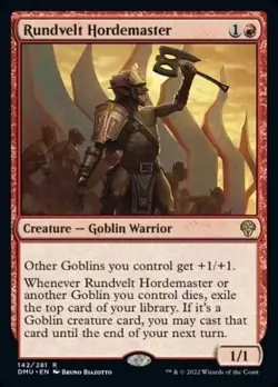 MTG - RUNDVELT HORDEMASTER - Dominaria United (R) NM - Image 1