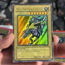Yugioh Gaia The Fierce Knight ultra rare LOB-006 1.5 print Faded - Image 2