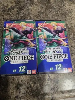 One Piece TCG 2x Starter Deck 12 Roronoa Zoro & Sanji *SEALED* *SHIPS NOW* - Image 1