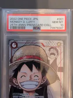 PSA 10 2022 One Piece Premium Collection 25th Edition JP Monkey.D.Luffy P-001 - Image 2
