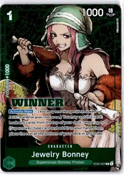 One Piece TCG Jewelry Bonney ST02-007 Winner Promo - Image 1