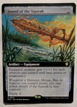 Sword of the Squeak (Extended Art) Commander: Bloomburrow - MTG RARE - Image 1