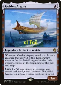 MTG Foil Dominaria United DMU Golden Argosy MINT - Image 1