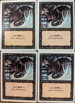 MTG Dark Ritual x2 | Revised | NM | Black Interrupt | Vintage - Image 1