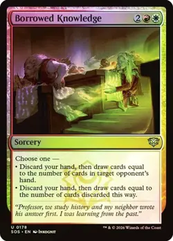 NM Foil Borrowed Knowledge, MTG, Secrets of Strixhaven, Magic, 178 - Image 1