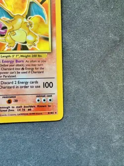 Pokemon Charizard 4/102 Base Set Holo Rare Card Vintage 1999 TCG - Image 3