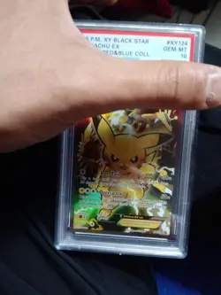 2016 POKEMON XY BLACK STAR PROMO RED & BLUE COLL FULL ART/PIKACHU EX PSA 10 - Image 1