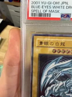 PSA 9 Blue Eyes White Dragon SM-51 Ultimate Rare Yugioh Japanese 2001 - Image 2