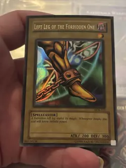Yugioh Misprint Left Leg Of The Forbidden One Lob Faded Wavy - Image 1