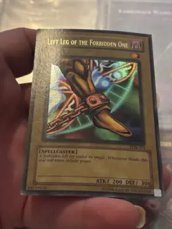 Yugioh Misprint Left Leg Of The Forbidden One Lob Faded Wavy - Image 2