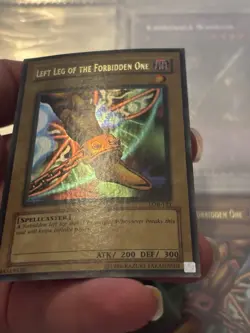 Yugioh Misprint Left Leg Of The Forbidden One Lob Faded Wavy - Image 4