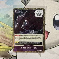 Judgment of Hell OP02-089 R Event One Piece The Best PRB-01 English Alt Art - Image 1