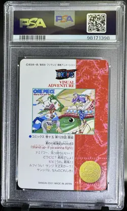 2001 One Piece Visual Adventure #138 Straw Hat Crew & Vivi PSA 10 Gem Mint - Image 2