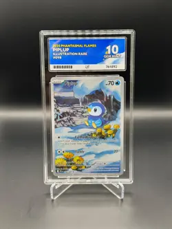 Piplup 098/094 - IR English - Phantasmal Flames - Ace 10 Graded - Pokemon TCG - Image 1