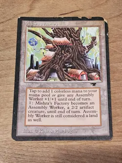 MTG Antiquities Mishra's Factory Magic the Gathering Rare Card #1 Colorless Mana - Image 2